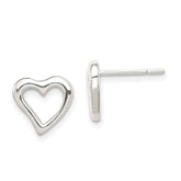 Sterling Silver Heart Post Earrings